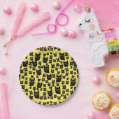 Spooky Black Cats Papieren Bordje (Feest)