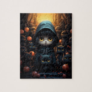Spooky Black Cats Party Halloween Legpuzzel