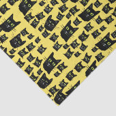 Spooky Black Cats Tissuepapier (Detail)