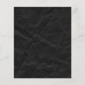 SPOOKY BLACK CRINKLED WRINKLED PAPIERTEXTURE TEMPL FLYER (Voorkant)