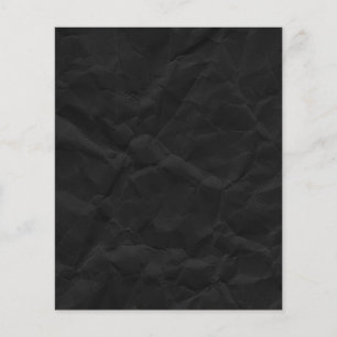 SPOOKY BLACK CRINKLED WRINKLED PAPIERTEXTURE TEMPL FLYER