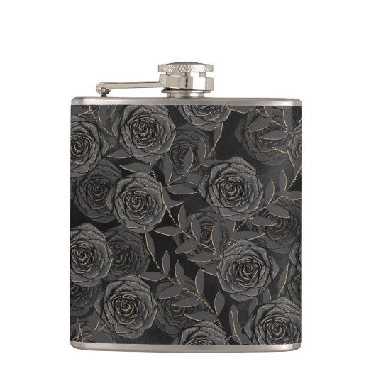 SPOOKY BLACK HALLOWEEN ROZEN HEUPFLES (Voorkant)