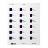 Spooky Black Material Roos, Black Spiers Etiket (Full Sheet)