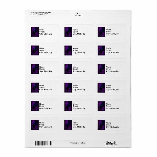 Spooky Black Material Roos, Black Spiers Etiket (Full Sheet)