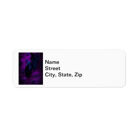 Spooky Black Material Roos, Black Spiers Etiket (Voorkant)