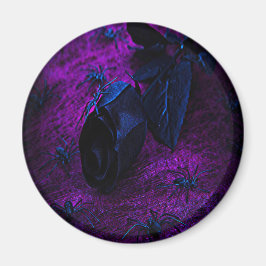 Spooky Black Material Roos, Black Spiers Magneet