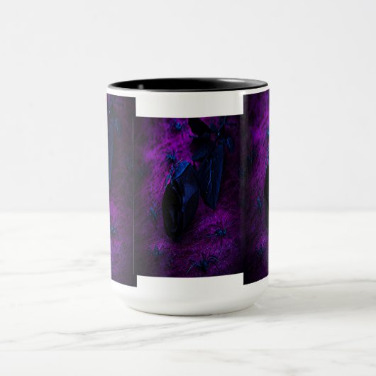 Spooky Black Material Roos, Black Spiers Mok (Midden)