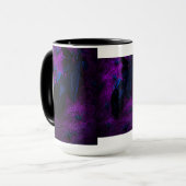 Spooky Black Material Roos, Black Spiers Mok (Voorkant links)