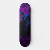 Spooky Black Material Roos, Black Spiers Persoonlijk Skateboard (Voorkant)