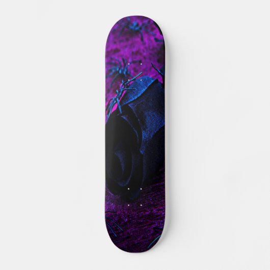 Spooky Black Material Roos, Black Spiers Persoonlijk Skateboard (Voorkant)
