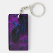 Spooky Black Material Roos, Black Spiers Sleutelhanger (achterkant)