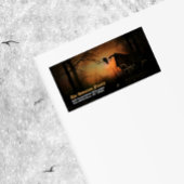 Spooky Black Raven Halloween Retouradres Etiket