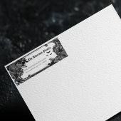 Spooky Black Raven Halloween Return Address Label