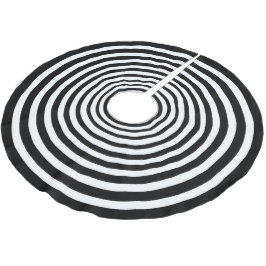 Spooky Black White optical Illusion Cirkel Kerstboom Rok