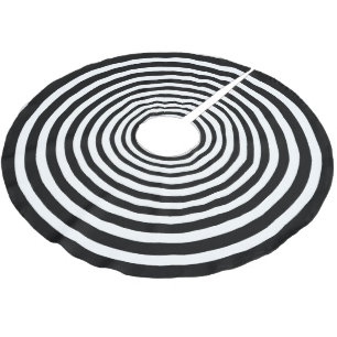 Spooky Black White optical Illusion Cirkel Kerstboom Rok