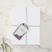 Spooky Bloemen Halloween Verjaardag Party Kaart Cadeaulabel (Met Touw)