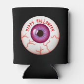 Spooky Bloodshot Eyeball Happy Halloween Blikjeskoeler (Achterkant)