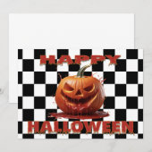 Spooky Bloody Pumpkin Halloween Kaart (Voorkant / Achterkant)