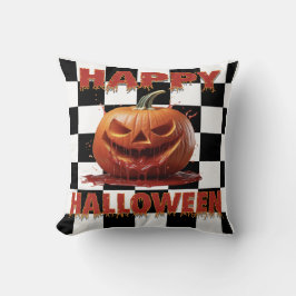 Spooky Bloody Pumpkin Halloween Kussen