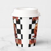 Spooky Bloody Pumpkin Halloween Papieren Bekers (Rechts)