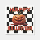 Spooky Bloody Pumpkin Halloween Servet (Voorkant)