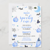 Spooky Blue Ghost 1e verjaardag Kaart (Voorkant)