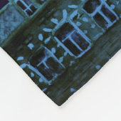 SPOOKY BLUE HALLOWEEN CITYSCAPE FLEECE DEKEN (Hoek)