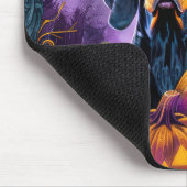 Spooky Bluetick Coonhound Halloween Witch Pumpkin Muismat (Hoek)