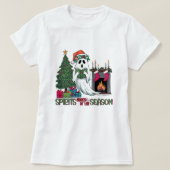 Spooky boek Kerstmis T-shirt (Design voorkant)