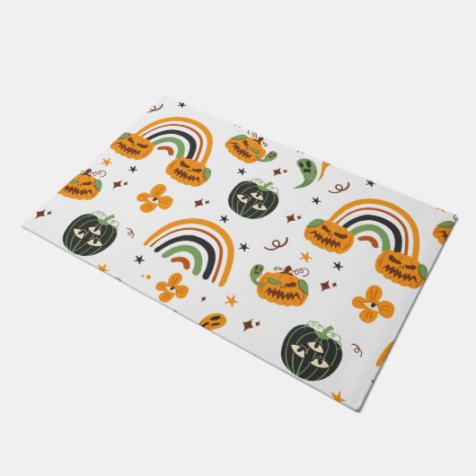 Spooky Boho Halloween patroon Deurmat (Schuin)