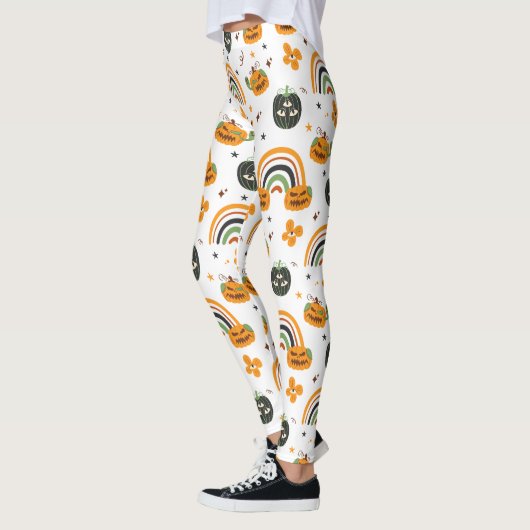 Spooky Boho Pattern Halloween Leggings (Links)