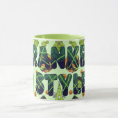 Spooky Bold Frankenstein Halloween esthetiek Mok (Midden)