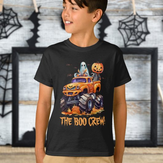 Spooky Boo Crew Family Matching Halloween Boys T-shirt