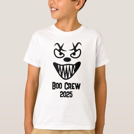 Spooky Boo Crew Halloween 2025 party group fun  T-shirt (Voorkant)