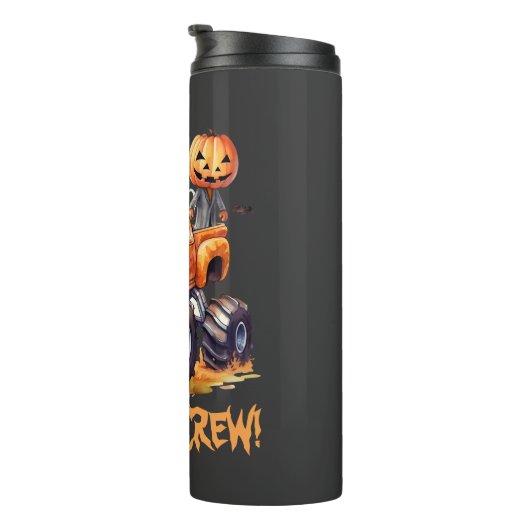 Spooky Boo Crew voor Kids Ghoul Gang Halloween Thermosbeker (Geroteerd rechts)