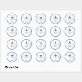 Spooky Boo Day Halloween Jongen Verjaardag Ronde Sticker (Vel)