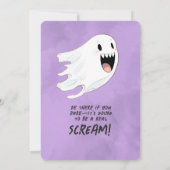 Spooky Boo-Day Party Kaart (Achterkant)