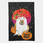 SPOOKY BOO-DOG - Keukenhanddoeken (Verticaal)