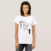 Spooky Boo Ghost Halloween Funny Novelty Shirt (Voorkant volledig)