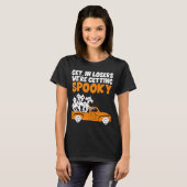 Spooky Boo Halloween Costume Groovy Ghost T-shirt (Voorkant volledig)
