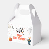 Spooky Boo Halloween Ghost Pumpkin Verjaardag Deco Bedankdoosjes (Achterkant)