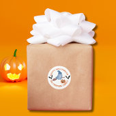 Spooky Boo Happy Halloween Ronde Sticker