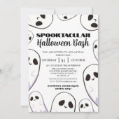 Spooky Boo Haunted house Halloween bash party Kaart (Voorkant)