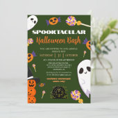 Spooky Boo Haunted house Halloween bash party Kaart (Staand voorkant)