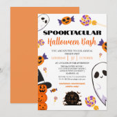 Spooky Boo Haunted house Halloween bash party Kaart (Voorkant / Achterkant)