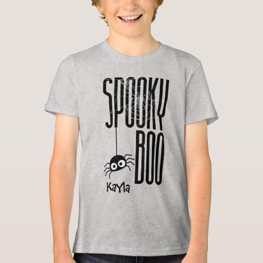 Spooky Boo Kinder Halloween Shirt (Voorkant)