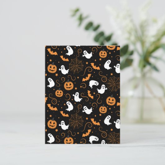 Spooky Boo-tiful Night Feestdagenkaart (Staand voorkant)