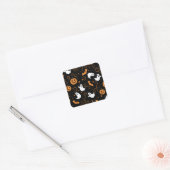 Spooky Boo-tiful Night Vierkante Sticker (Envelop)