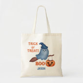 Spooky Boo Trick or treat Happy Halloween Custom Tote Bag (Voorkant)
