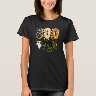 Spooky Boo Y'all Ghost Halloween Voor Mannen Vrouw T-shirt